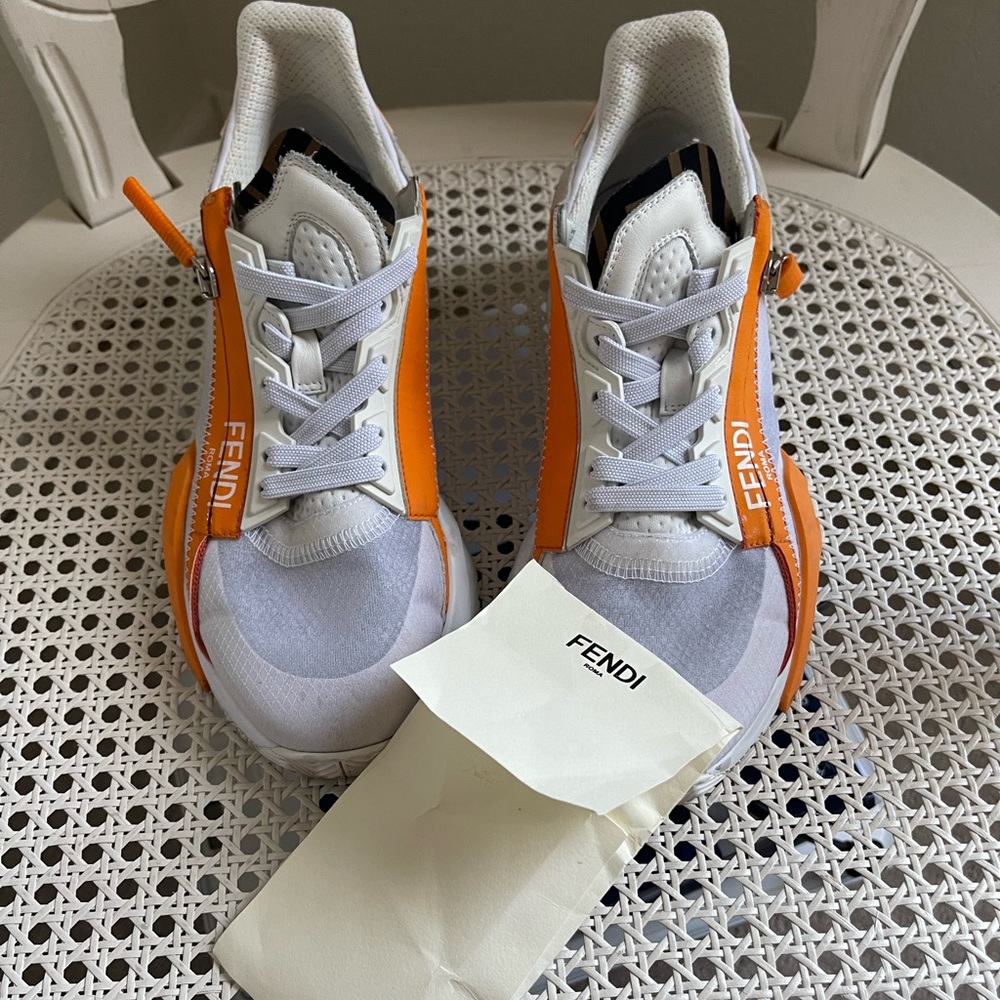 FENDI Colorblock Pattern Sneakers - Picture 6 of 8